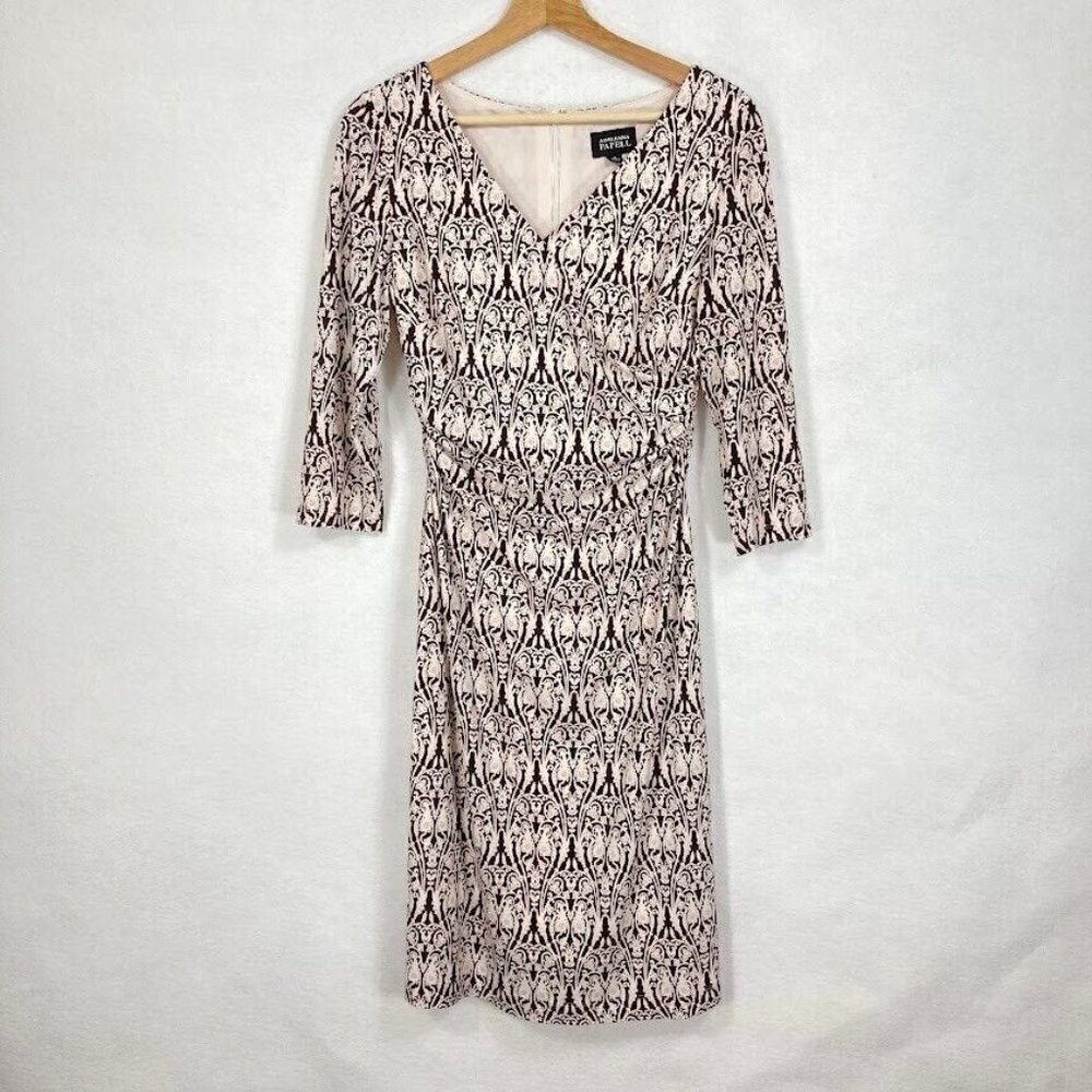 Adrianna Papell Pencil Dress Academia Modern Arts Flirty Coquette Holiday 6